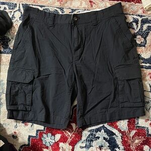 Amazon Essentials Men’s Cargo Shorts Black Size 36W – Cotton Blend, Classic Fit